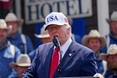 Donald Trump jokes about ‘having threesome’ with his two ‘beautiful’ sons