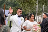 Groom killed in helicopter crash after leaving wedding as bride survives under his body