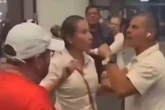 Airport brawl erupts after man slaps woman sat next to wife for not moving