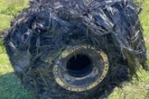 Mystery as 'hairy' object plunges from the sky and lands on farm leaving boffins stumped