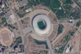 Inside city with abandoned Champions League stadium as locals cover streets with anti-drone nettings