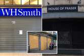 WHSmith, Poundland and House of Fraser among high street giants to shut stores this month