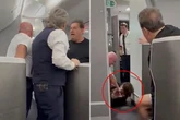 Plane crew put woman in chokehold as she tries to follow pilot into cockpit from toilet