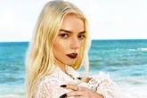 Anya Taylor-Joy slips into see-through gown as as wind blows up her dress