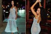 Leigh-Anne Pinnock goes braless under sheer dress and flashes thong on night out