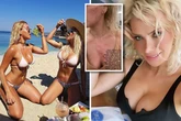 Bombshell blonde influencer shows off injuries after vicious catfight with sister