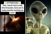 'Time traveller' claims to know exact date aliens will make contact