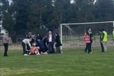 Teen, 15, hospitalised after 'violent' stabbing outside school by machete-wielding thugs