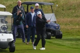 Trump spotted on Turnberry course with surprise guest after security operation