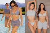 Kim Kardashian sets pulses racing as she parades curves in skimpy two-piece
