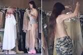 Bruce Willis’ daughter Scout ditches bra as she strips to underwear in middle of shop