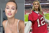 Tom Brady's hot megafan shows off 'nice staircase' and reveals vital statistics