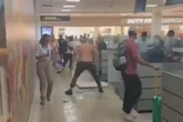 Hulk trashes airport immigration hall and shouts 'f*** everybody' for petty reason
