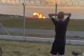 Horror as plane plummets from the sky and explodes into a 'fireball' at air show