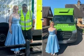 'I couldn't afford flashy car to prom - so arrived in Waitrose delivery van instead'