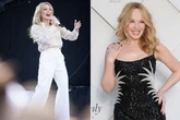 Kylie admits she changed rehearsals for England game and declares 'it's coming home'