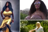 Tanning addict with 'Europe's biggest boobs' wanted move to Africa 'to be black'