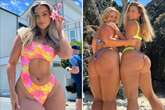 Bikini designer flaunts bum in skimpy thong swimwear 'inspired by her ex'