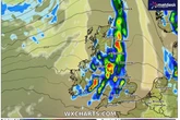 UK weather maps show whole country blue as 742 mile rain bomb set to hit this weekend