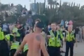 'Bare knuckle fight' breaks out between bikini-clad revellers at UK beach