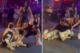Brits chanted about 'winning two World Wars' and attacked German tourist in Thai street brawl