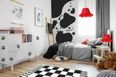 How to create a Cruella-themed bedroom for just £31.50 with simple upcyling hacks