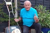 UK's oldest Flymo cuts its final lawn as owner reveals exact date he bought it