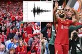 Liverpool fans cause earthquake as 'powerful' title celebrations rock Richter scale