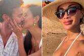 Nicole Scherzinger wows fans in tiny bikini as she locks lips with fiancé Thom Evans