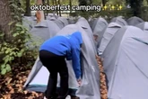Oktoberfest tourists fuming after £56-a-night 'glamping' is cramped grey tents