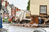 BREAKING Bin lorry ploughs into house in Leominster as police, fire and ambulance swarm in