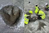 Quarry worker finds longest 'dinosaur highway' in UK as 200 monster footprints unearthed