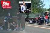 Oasis fans queue up 12 hours early in 33c heatwave as bucket hats fill streets