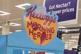 Sainsbury's shoppers giggle over Kelloggs' sign that 'looks ruder than intended'