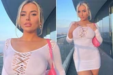 Love Island's Ellie Brown goes braless in transparent dress for eye-popping display