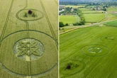 'Celtic' crop circles appear in world-famous UFO hotspot in UK