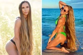 'Real life Rapunzel' with 58in locks hounded by flirty admirers who beg to touch hair