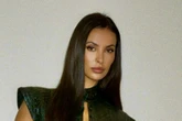 Maya Jama plays peekaboo with her curves in leather top with hole exposing chest
