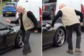 Angry white van man punches £178,000 Ferrari in road rage attack