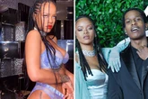 Rihanna flashes cleavage as she strips down to tiny thong and sheer bra in racy exposé
