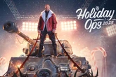 Movie hero Jason Statham rides a tank like Santa in new action war game special