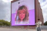 Son puts mum's face on 17m billboard as a surprise