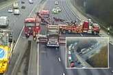 M6 lorry crash sparks traffic chaos as cars left queueing for miles in major delays