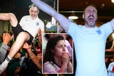 England fans celebrate epic Mexico victory in the streets after all-nighter in pubs