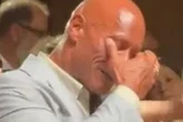 Dwayne Johnson reduced to tears as emotional moment in public leaves him sobbing