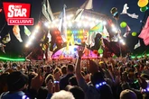 Glastonbury DJ amazed as 'wild' festivalgoer chomped something strange in crowd