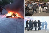 PSG fans clash with riot police and set fires as Arsenal lose final