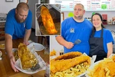 British fish and chip shop flog supersized £65 cod that takes four people to finish