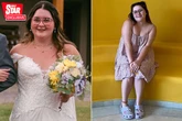Croc-loving bride spends hours bejewelling heeled clogs to walk down the aisle