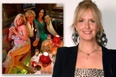 Loose Women's Penny Lancaster flashes bum in high slit dress at drinks with Rod Stewart